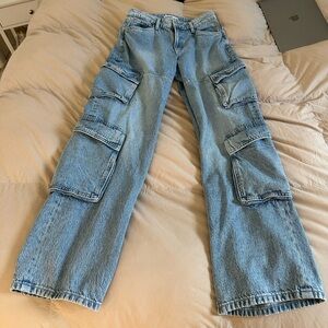 Garage Light Blue Cargo Jeans